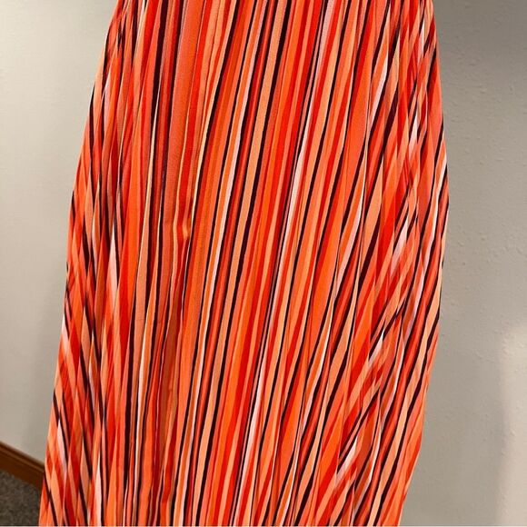 Guess Striped Orange sexy Maxi Dress with straps size extra small - Picture 4 of 13